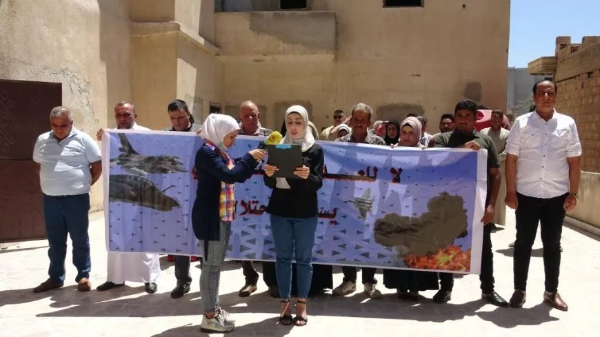 غضب شعبي اتجاه هجمات دولة الاحتلال التركي على إقليم شمال وشرق سوريا 