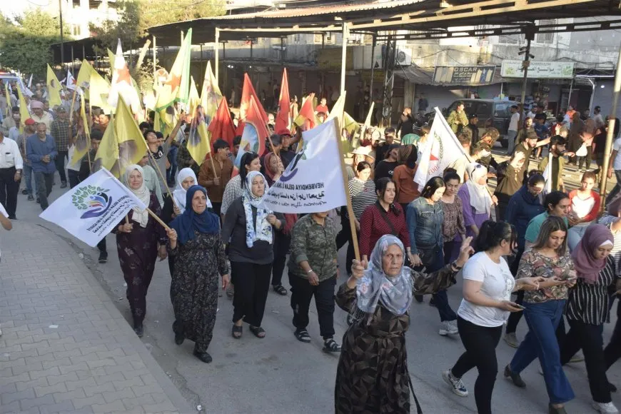 خلال مسيرات جماهيرية ... لن نقبل أن تكون أراضينا أهدافاً لأردوغان