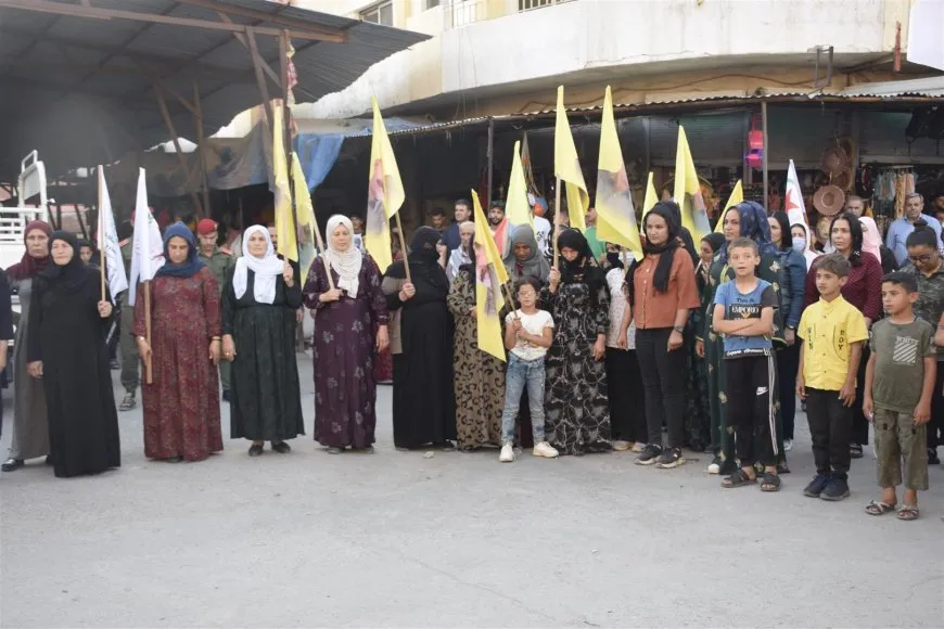 خلال مسيرات جماهيرية ... لن نقبل أن تكون أراضينا أهدافاً لأردوغان