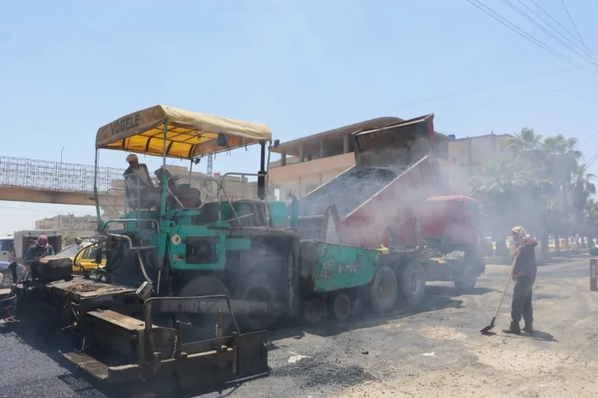 تزفيت شوارع مدينة الحسكة