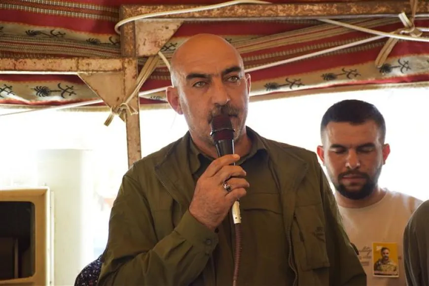 تقديم واجب العزاء لذوي مقاتل قسد بوطان سري كانيه