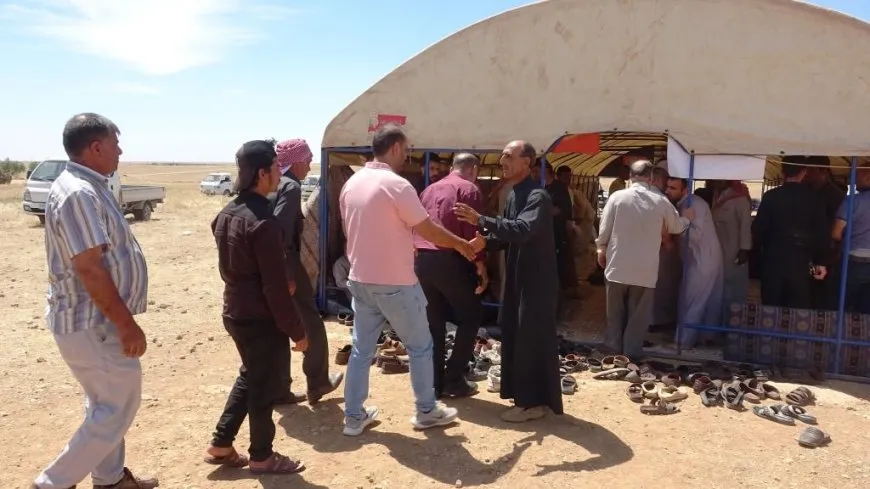 تقديم واجب العزاء لذوي الشهيد باهوز كوباني