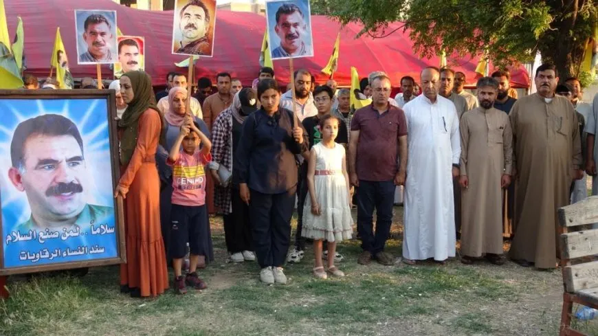 اعتصام في مدينة الرقة للمطالبة بحرية القائد أوجلان الجسدية