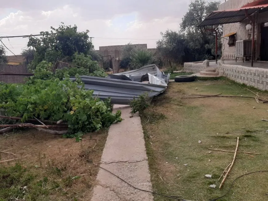 إصابة شخصين وأضرار مادية نتيجة عاصفة تشهدها مقاطعة الجزيرة