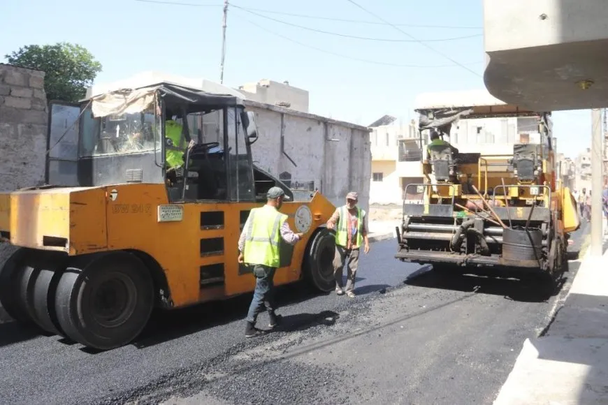 بدء تعبيد شوارع الرقة مع الانتهاء من الأشغال العامة