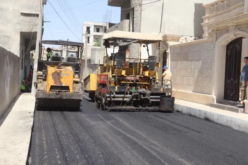 بدء تعبيد شوارع الرقة مع الانتهاء من الأشغال العامة
