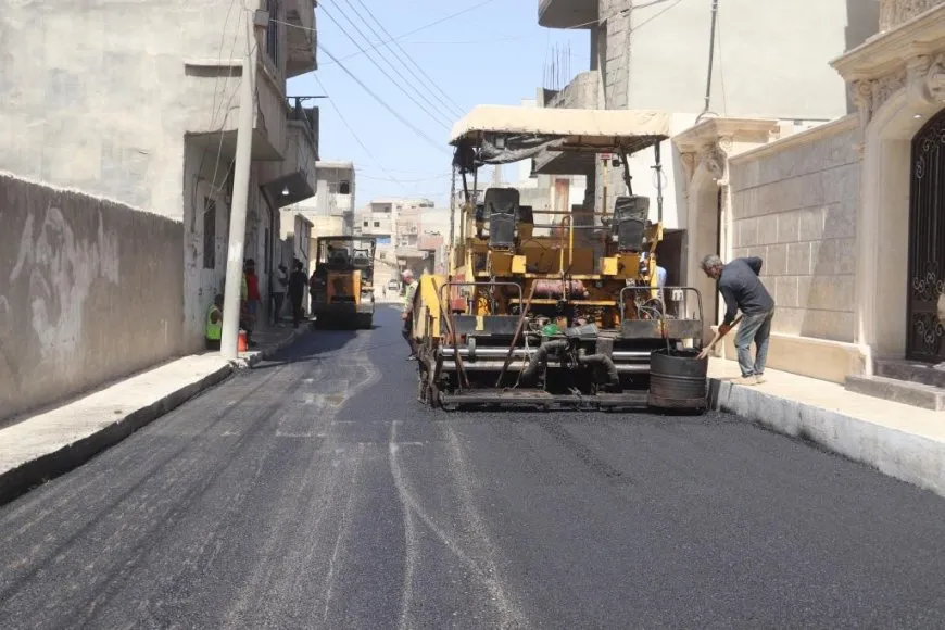 بدء تعبيد شوارع الرقة مع الانتهاء من الأشغال العامة