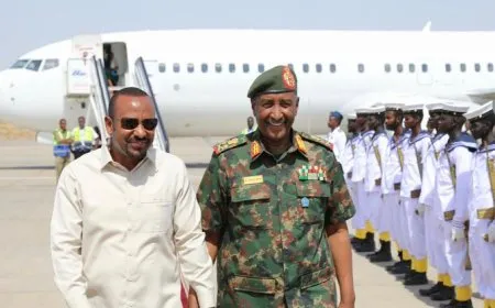 رئيس الوزراء الأثيوبي في السودان 