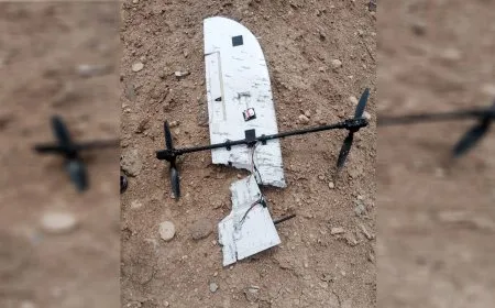 سقوط طائرة مسيّرة تابعة للاحتلال التركي في مدينة تل تمر