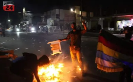 محتجون في السويداء يحرقون صناديق الاقتراع لانتخابات" مجلس الشعب"