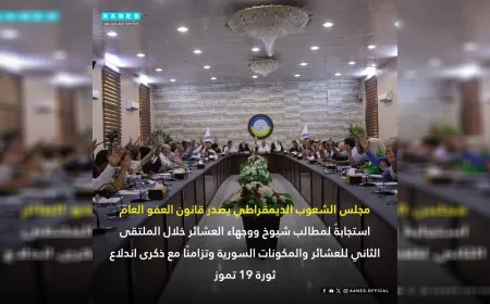 مجلس الشعوب الديمقراطي يصدر قانون عفو عام