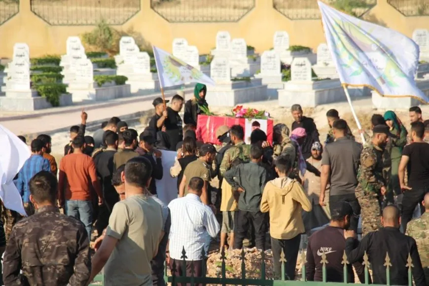 أهالي منبج يشيعون الشهيد يوسف العبد إلى مثواه الأخير