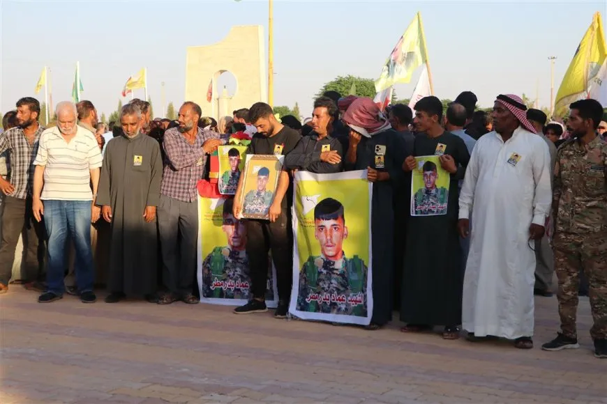 تشييع جثمان الشهيد عماد مطر في الحسكة