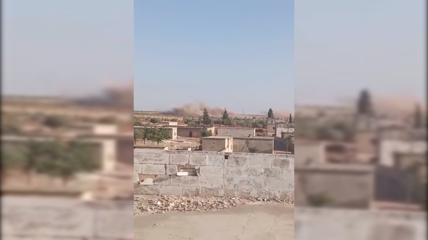 الاحتلال التركي يقصف قرية في الشهباء