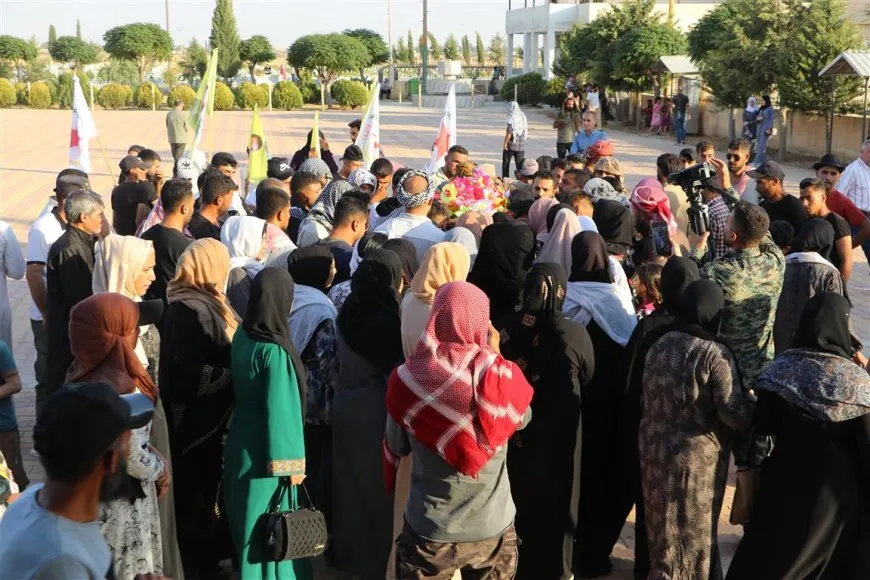 تشييع الشهيد إبراهيم الحسن إلى مثواه الأخير في الحسكة