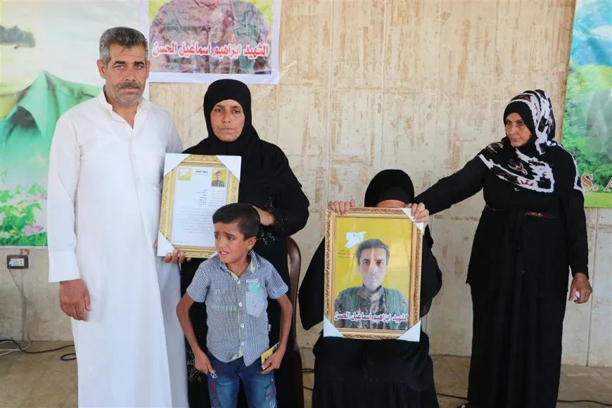 تشييع الشهيد إبراهيم الحسن إلى مثواه الأخير في الحسكة