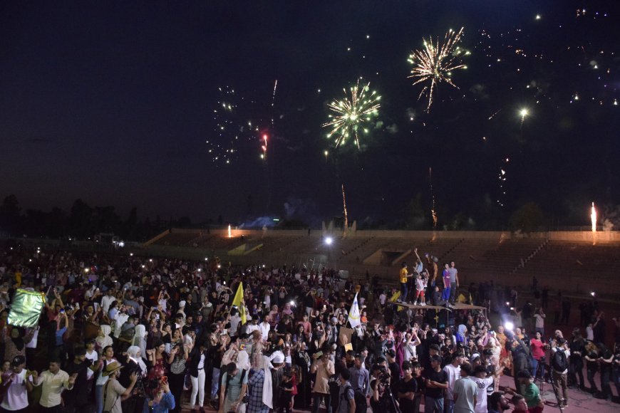 محتفلون بذكرى 19 تموز في قامشلو: سنسير قدماً حتى تحقيق أهداف ثورة الشعوب