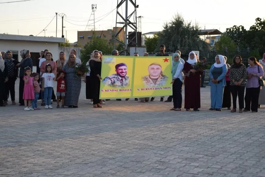 استذكار الشهيدين كندال روج آفا وبرخدان موش في كوباني