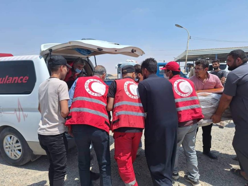 Kurdish Red Crescent handed over bodies to their families