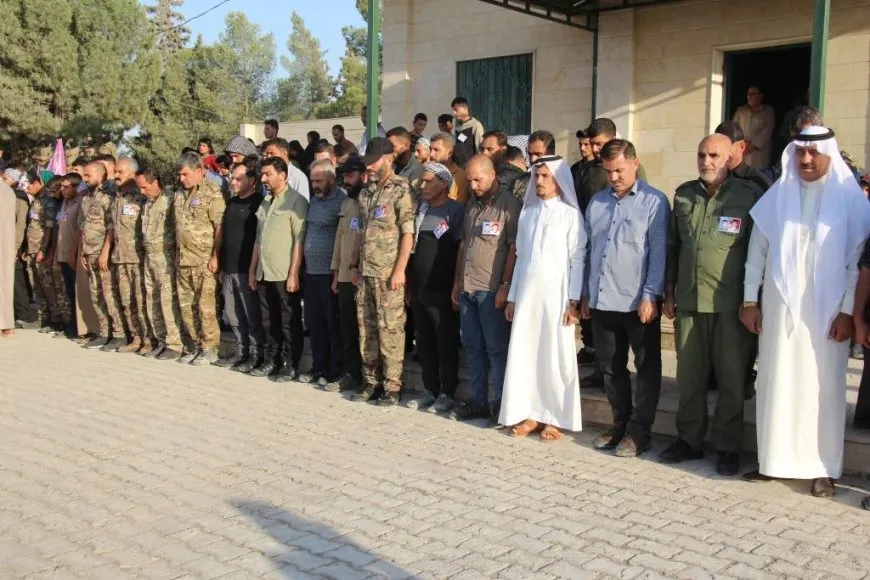 مراسم لشهيدين من مجلس منبج العسكري و HPG