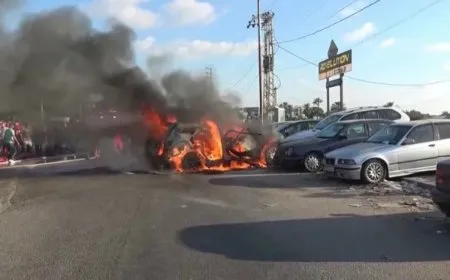 إصابة مواطن نتيجة تبادل القصف بين حزب الله وإسرائيل في جنوب لبنان
