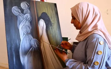 "صمت الروح" لوحة فنية نطقت دون شرح