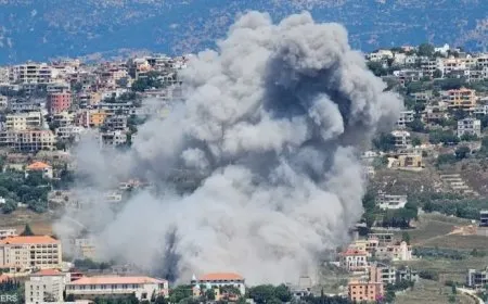 إصابة 10 أشخاص بجروح جراء قصف إسرائيلي في لبنان