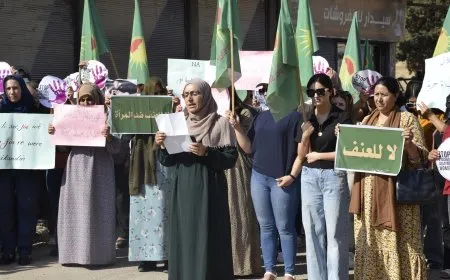 احتجاج ضد جريمة قتل شابة في الدبارسية
