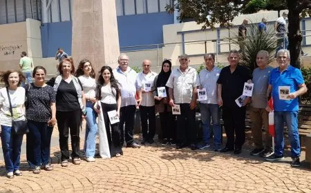 توزيع كتيبات عن الحملة العالمية لحرية القائد عبد الله أوجلان في لبنان