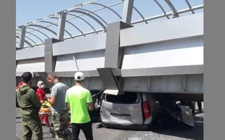 سقوط جسر مشاة في دمشق وأنباء عن قتلى وجرحى