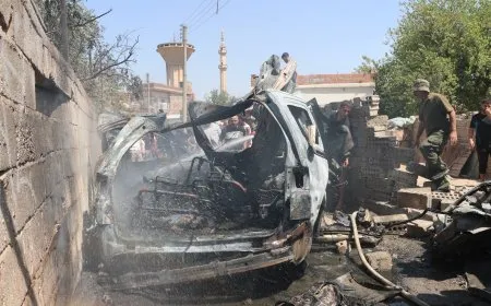 انفجار سيارة بجوار مركز البريد والاتصالات في قامشلو