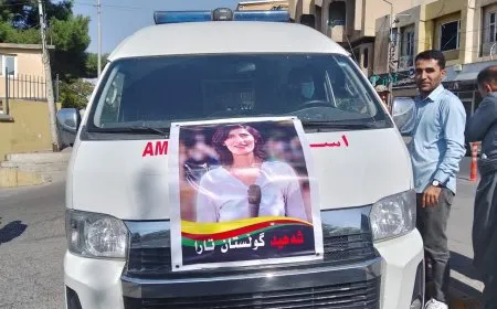 نقل جثمان الشهيدة كلستان تارا إلى شمال كردستان