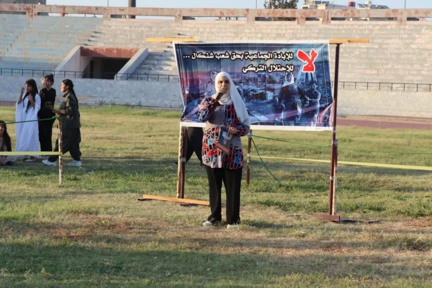 في الذكرى السنوية للمجزرة تجمع نساء زنوبيا يستذكر شهداء شنكال ويحيي مقاومتها
