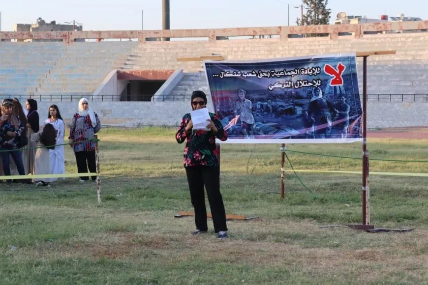 في الذكرى السنوية للمجزرة تجمع نساء زنوبيا يستذكر شهداء شنكال ويحيي مقاومتها