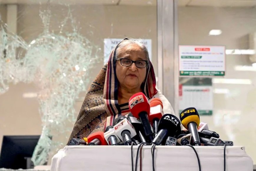 رئيسة وزراء بنغلادش تغادر منصبها والبلاد