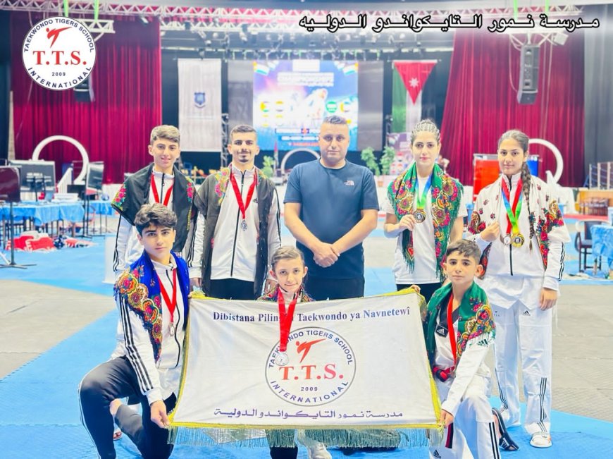 مدرسة نمور التايكوندو تحقق نتائج مميزة في بطولة الأردن الدولية