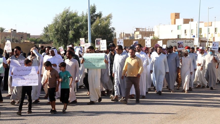 مسيرة حاشدة في ريف دير الزور الشرقي تنديدًا بمجازر قوات حكومة دمشق