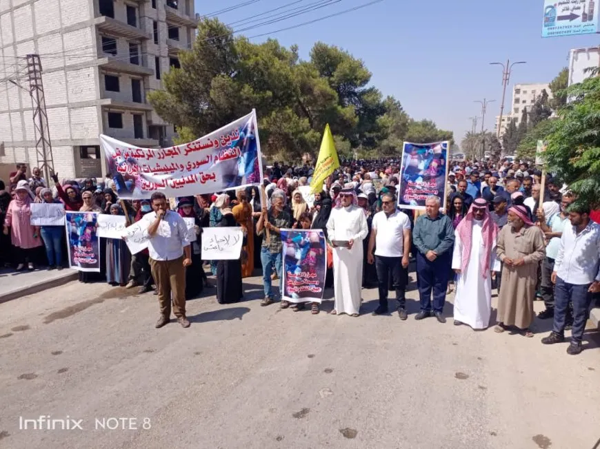 فعاليات منددة بهجمات حكومة دمشق على دير الزور تعمّ إقليم شمال وشرق سوريا