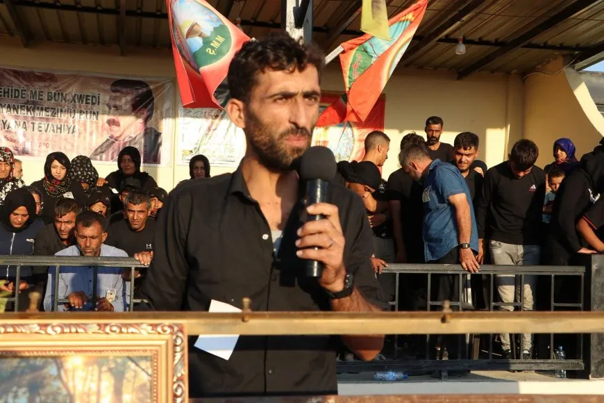 جثمان المقاتل من قوات تحرير عفرين سورو برخدان يوارى الثرى في الشهباء