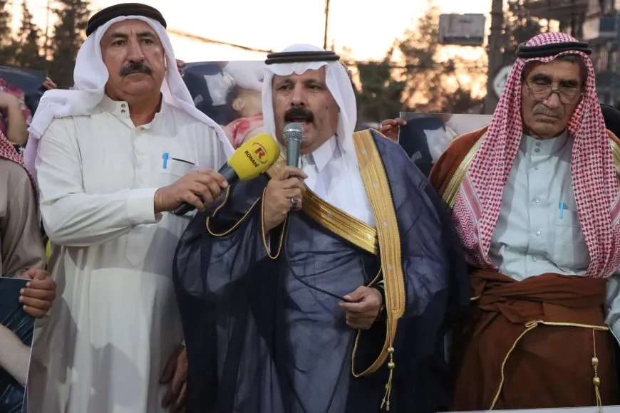 تظاهرة في قامشلو رداً على الهجمات وارتكاب المجازر في دير الزور