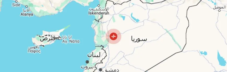 هزة أرضية شرق حماة 