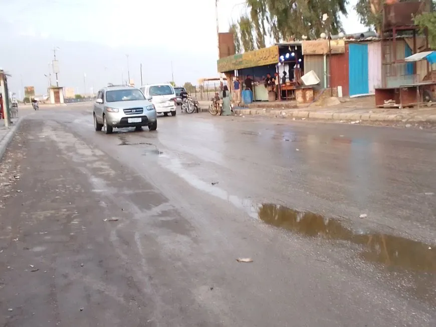 بالصور.. أمطار صيفية في مدينة تل تمر