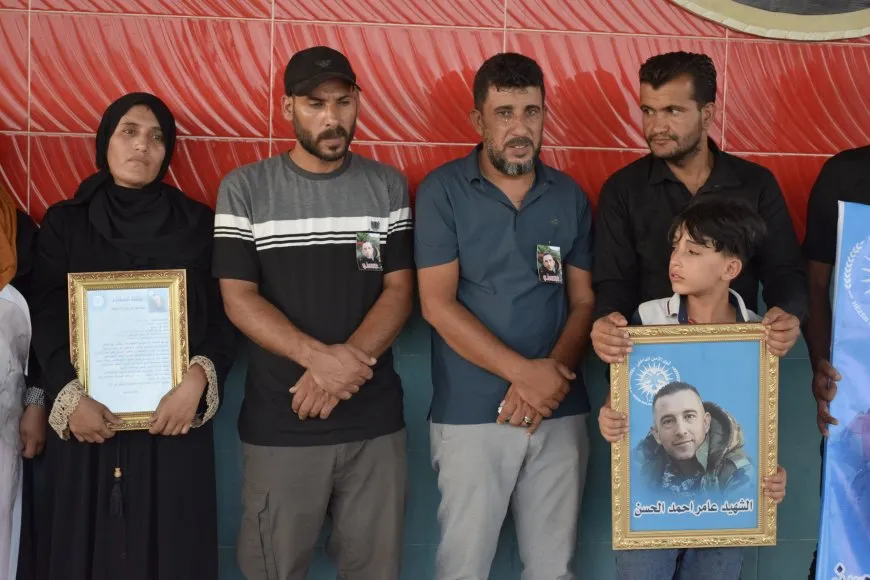 أهالي قامشلو يشيعون جثمان الشهيد عامر الحسن إلى مثواه الأخير