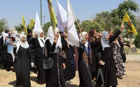 خيمة اعتصام في الرقة تنديداً بهجمات الاحتلال التركي