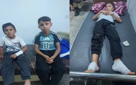 إصابة ثلاثة أطفال من مهجّري عفرين جرّاء انفجار لغم