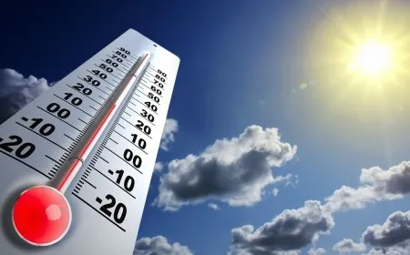 الجو صيفي معتدل بين الصحو والغائم جزئياً والحرارة حول معدلاتها