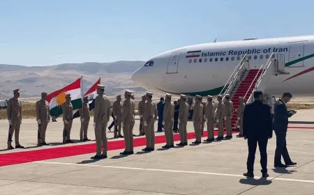 بافل طالباني يستقبل الرئيس الإيراني في السليمانية
