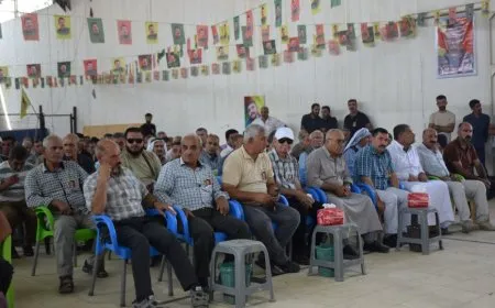 مراسم غيابية لمقاتل قوات الدفاع الشعبي الشهيد موردم أيلول
