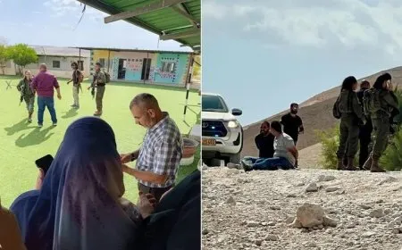 مستوطنون إسرائيليون يقتحمون مدرسة ويعتدون على الطلبة والمعلمين