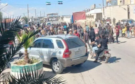 تظاهرة في إعزاز المحتلة تطالب بخروج الاحتلال التركي من أراضيهم